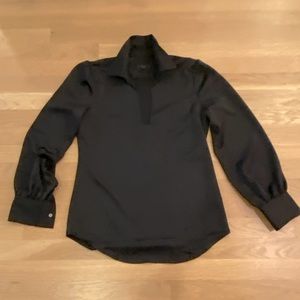 J Crew Womens Black Long Sleeve Pullover Blouse / Size XXS